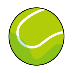 palla da tennis icona