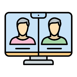 Online meeting icon