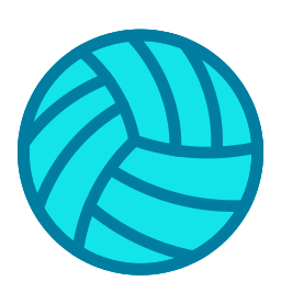 pelota de voleibol icono