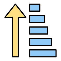 aufsteigend sortieren icon