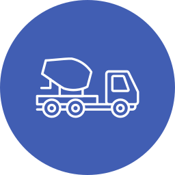 betonnen vrachtwagen icoon