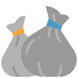 Garbage bag icon