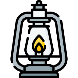 Oil lamp icon