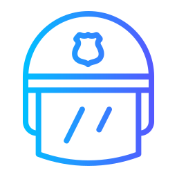 Police helmet icon