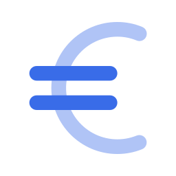 simbolo dell'euro icona