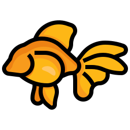 Gold fish icon