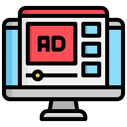 anuncio de vídeo icono
