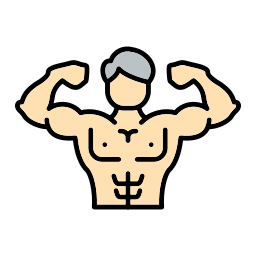 homme muscle Icône