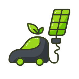 Electric car icon