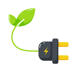 energía ecológica icono