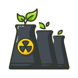 planta nuclear icono