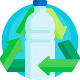 Plastic recycling icon