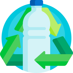 reciclaje de plástico icono