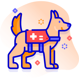 Rescue dog icon