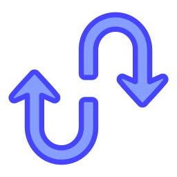 Curved arrows icon