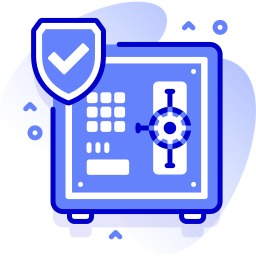 cassetta di sicurezza icona