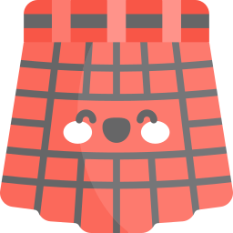 falda escocesa icono