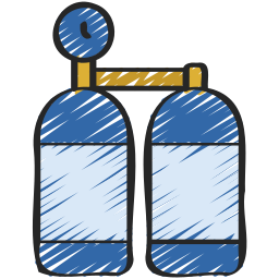zuurstof tanks icoon