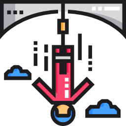 Bungee jumping icon