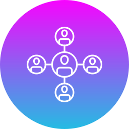 diagramma organizzativo icona