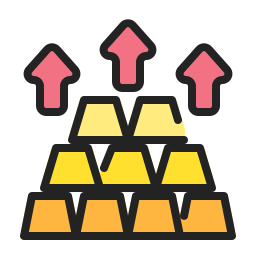 lingot d'or Icône