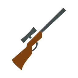 pistola da cecchino icona