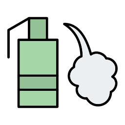 gas lacrimogeno icona