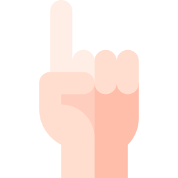 One finger icon