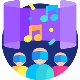 Virtual concert icon