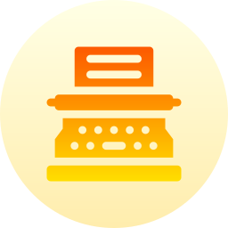 máquina de escribir icono