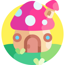 Mushroom house icon