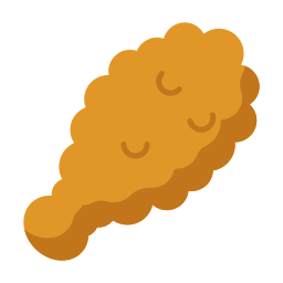 pollo fritto icona