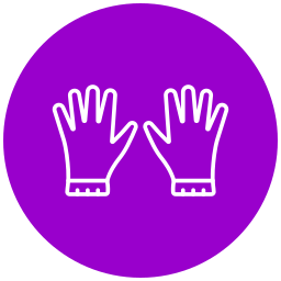 Hand gloves icon