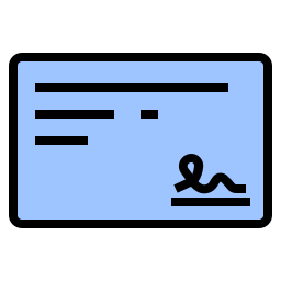 銀行小切手 icon