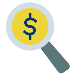 Search dollar icon