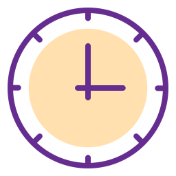 zegar ścienny ikona