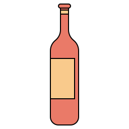 botella de vino icono