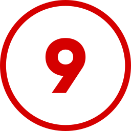 숫자 9 icon