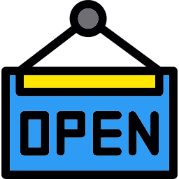 abierto icono