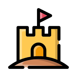 Sand castle icon