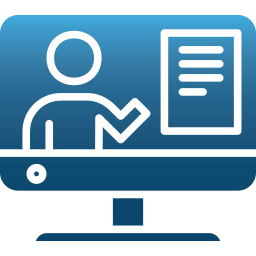 Online presentation icon