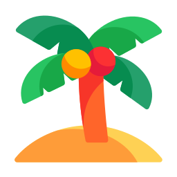 palmera de cocos icono