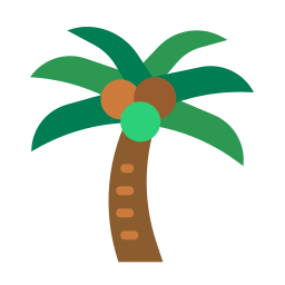 Coconut tree icon