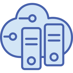 Cloud database icon