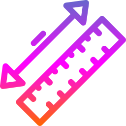 Measuring tape icon