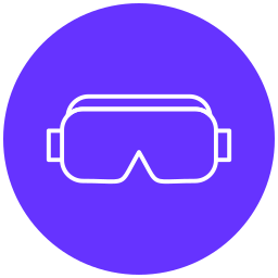 lentes de seguridad icono