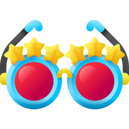 Party glasses icon