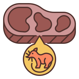 mięso z buszu ikona