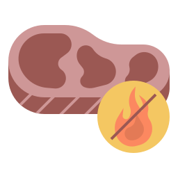carne crua Ícone