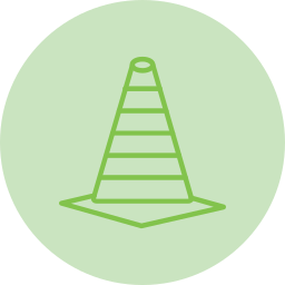 Traffic cone icon